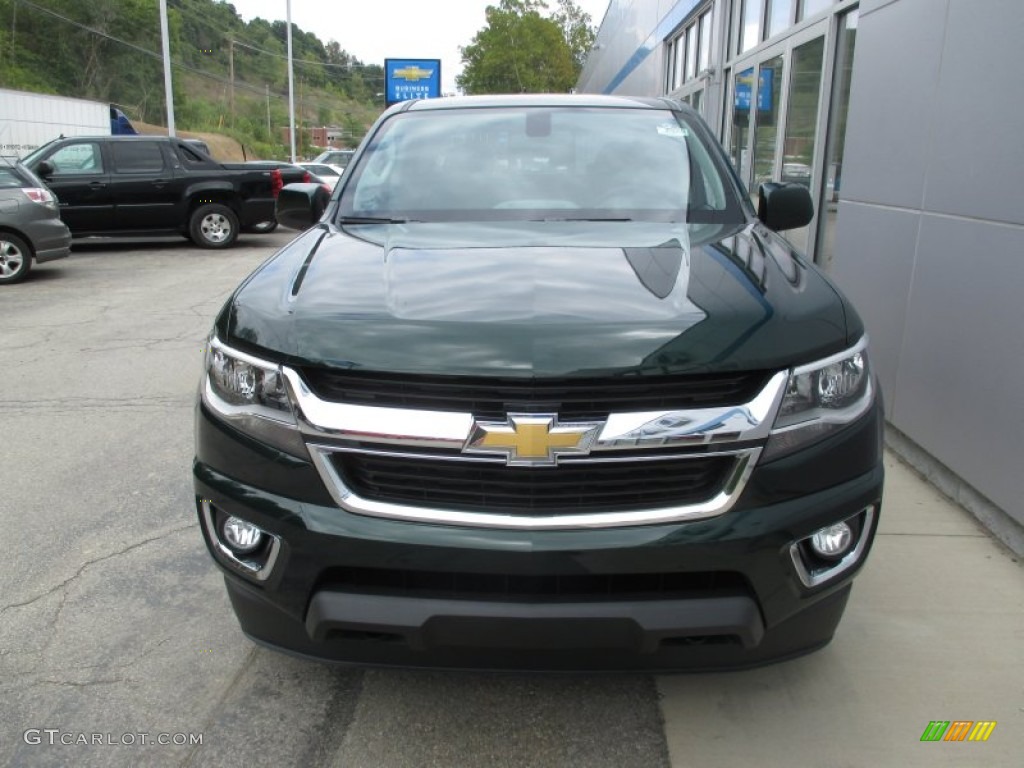 2016 Colorado LT Crew Cab 4x4 - Rainforest Green Metallic / Jet Black/Dark Ash photo #9