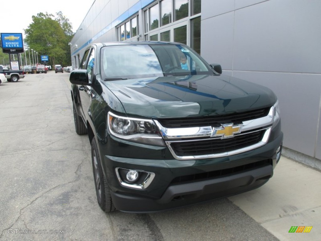 2016 Colorado LT Crew Cab 4x4 - Rainforest Green Metallic / Jet Black/Dark Ash photo #10