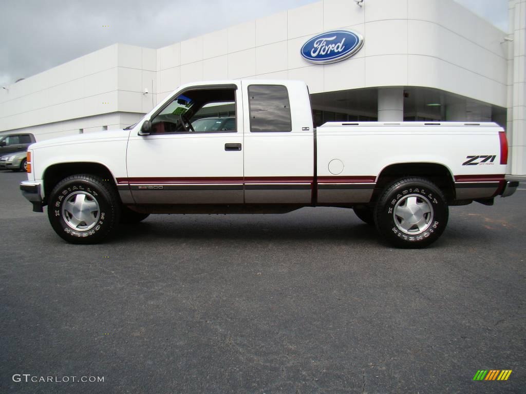 1995 Sierra 1500 SLE Extended Cab 4x4 - Bright Teal Metallic / Burgundy photo #5