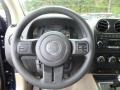 Light Pebble Beige/Dark Slate Gray 2016 Jeep Compass Sport 4x4 Steering Wheel