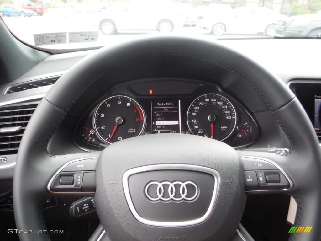 2016 Audi Q5 2.0 TFSI Premium quattro Chestnut Brown Steering Wheel Photo #106662167