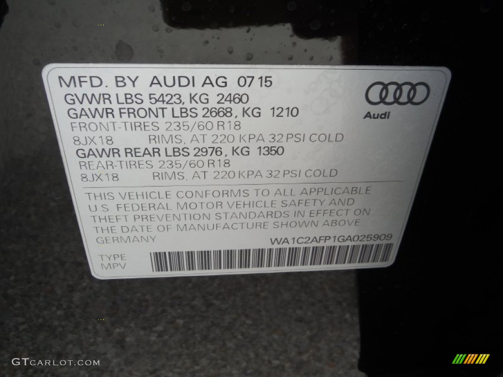 2016 Q5 2.0 TFSI Premium quattro - Brilliant Black / Chestnut Brown photo #39