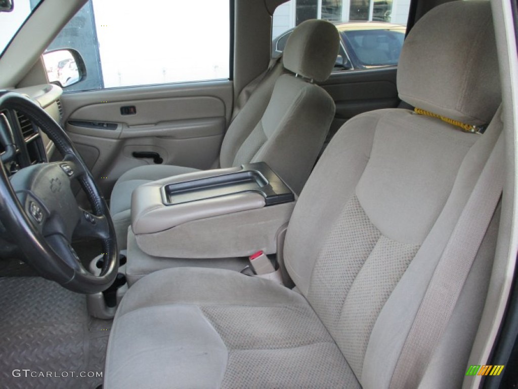 Tan Interior 2004 Chevrolet Silverado 1500 LT Crew Cab 4x4 Photo #106662662