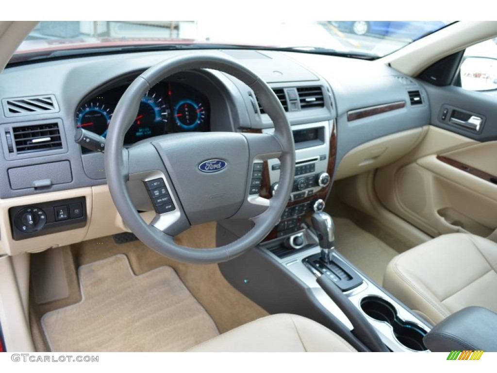 2010 Fusion SEL - Sangria Red Metallic / Camel photo #11