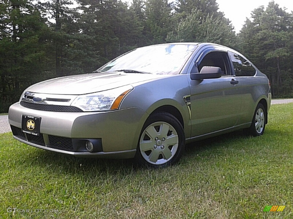 2008 Focus S Coupe - Vapor Silver Metallic / Medium Stone photo #1