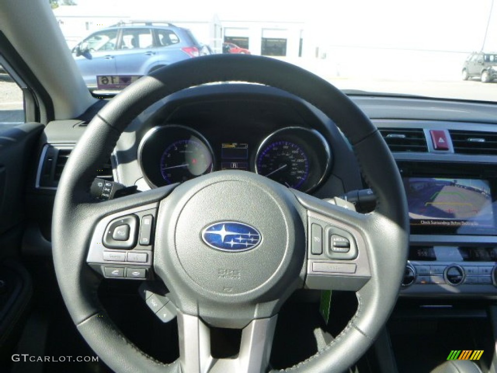 2016 Subaru Legacy 2.5i Limited Slate Black Steering Wheel Photo #106666712
