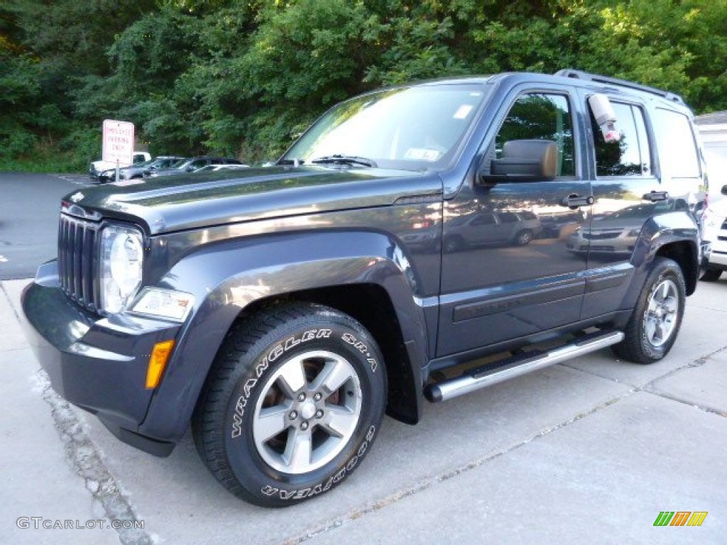 2008 Liberty Sport 4x4 - Modern Blue Pearl / Pastel Slate Gray photo #3