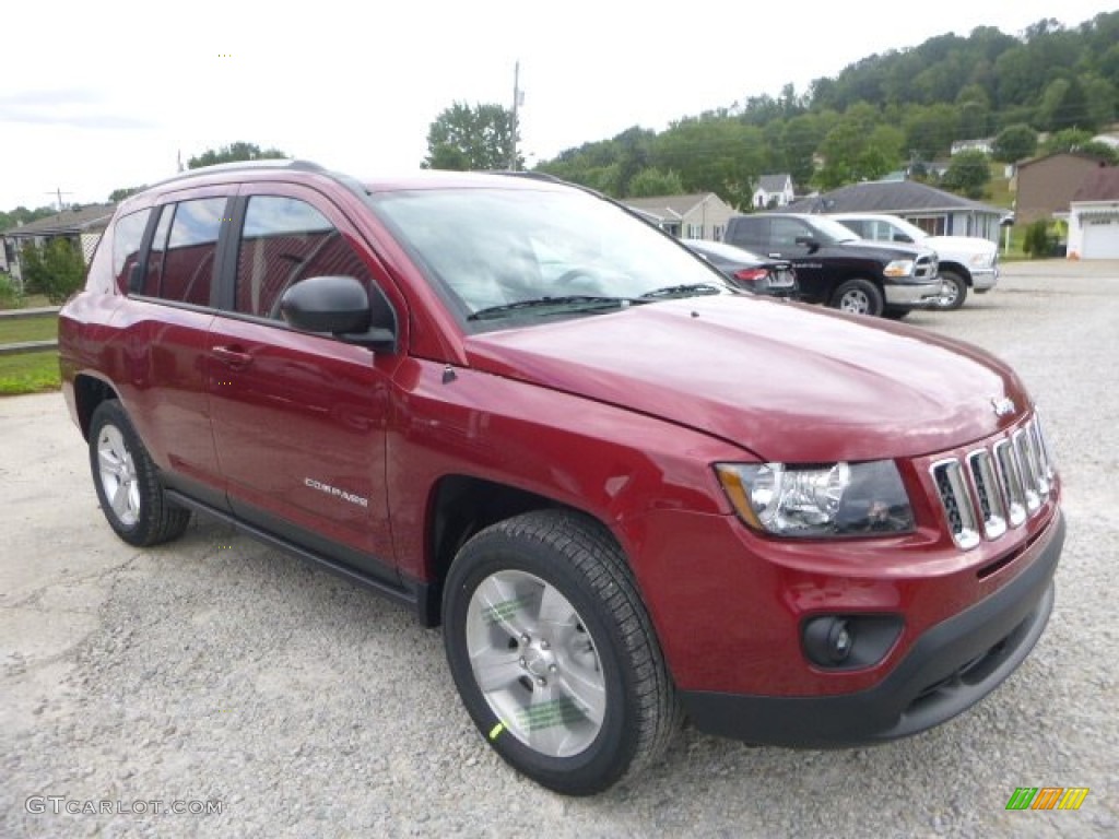 Deep Cherry Red Crystal Pearl 2016 Jeep Compass Sport 4x4 Exterior Photo #106668974