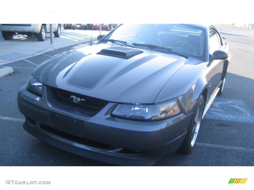 2003 Mustang Mach 1 Coupe - Dark Shadow Grey Metallic / Dark Charcoal photo #3