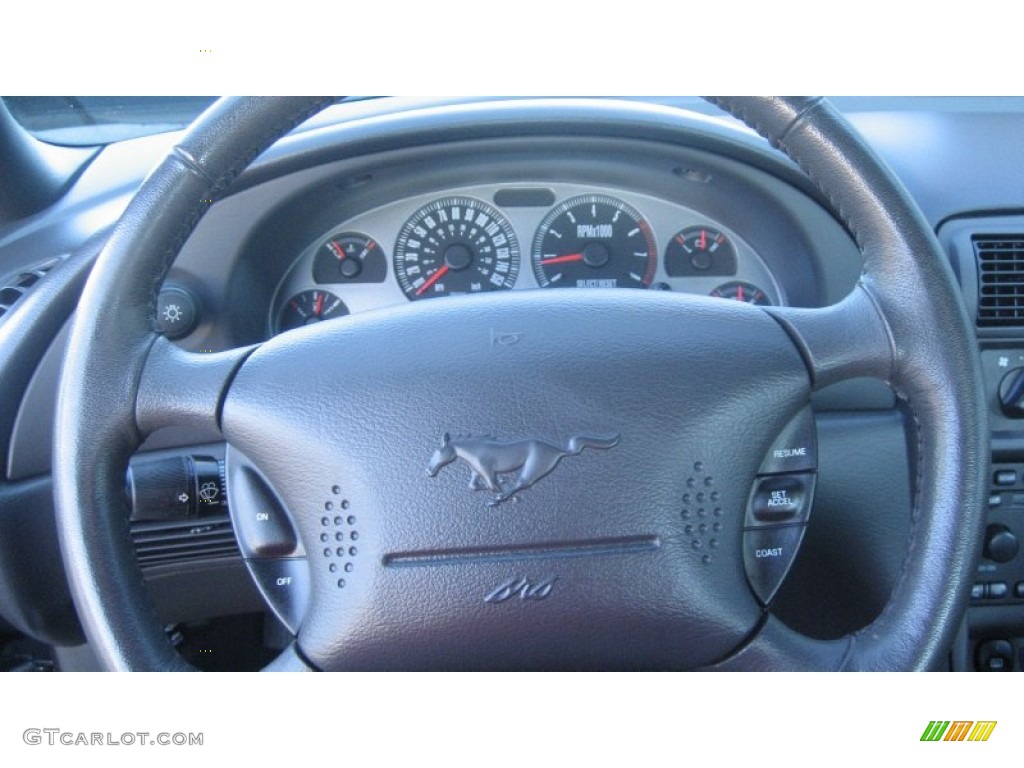 2003 Mustang Mach 1 Coupe - Dark Shadow Grey Metallic / Dark Charcoal photo #10
