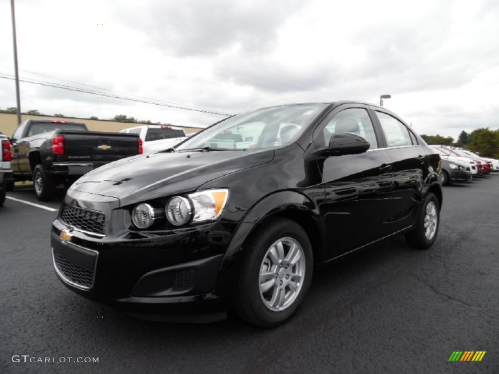 Mosaic Black Metallic 2016 Chevrolet Sonic LT Sedan Exterior Photo #106671368