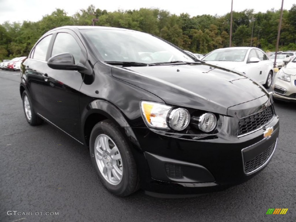 Mosaic Black Metallic 2016 Chevrolet Sonic LT Sedan Exterior Photo #106671419