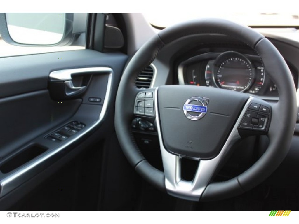 2016 Volvo XC60 T6 Drive-E Off-Black Steering Wheel Photo #106672346