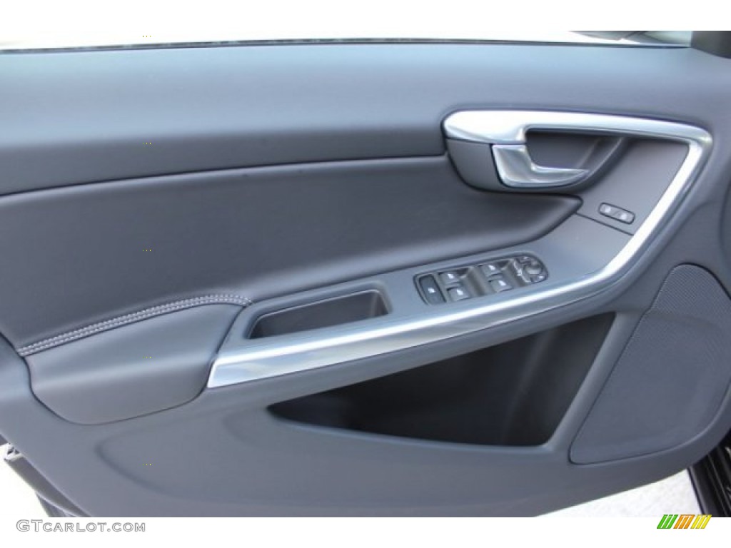 2016 Volvo S60 T6 R-Design AWD Off-Black Door Panel Photo #106672700