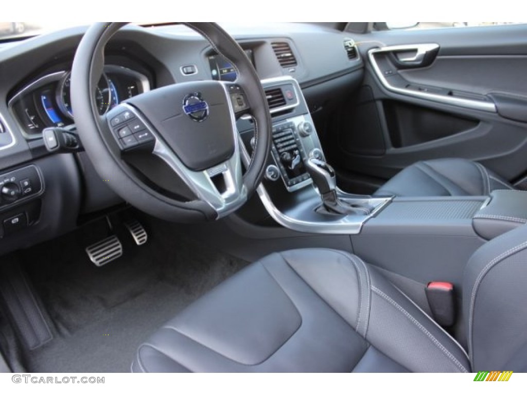 Off-Black Interior 2016 Volvo S60 T6 R-Design AWD Photo #106672769