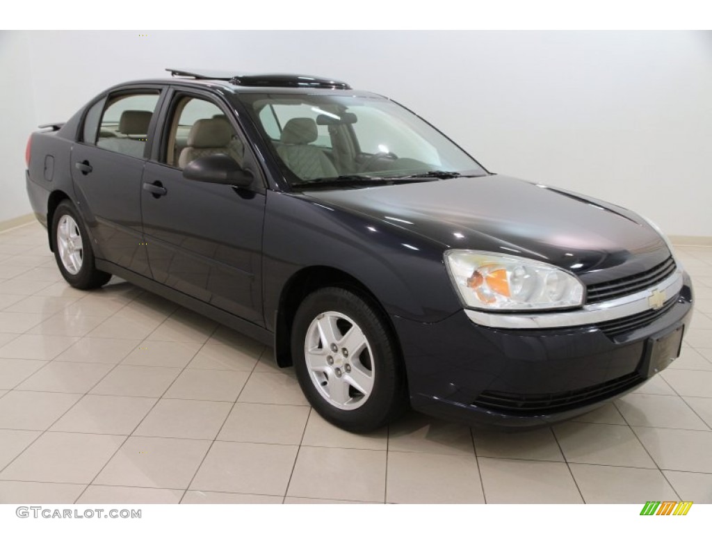 2004 Malibu LS V6 Sedan - Navy Blue Metallic / Neutral photo #1