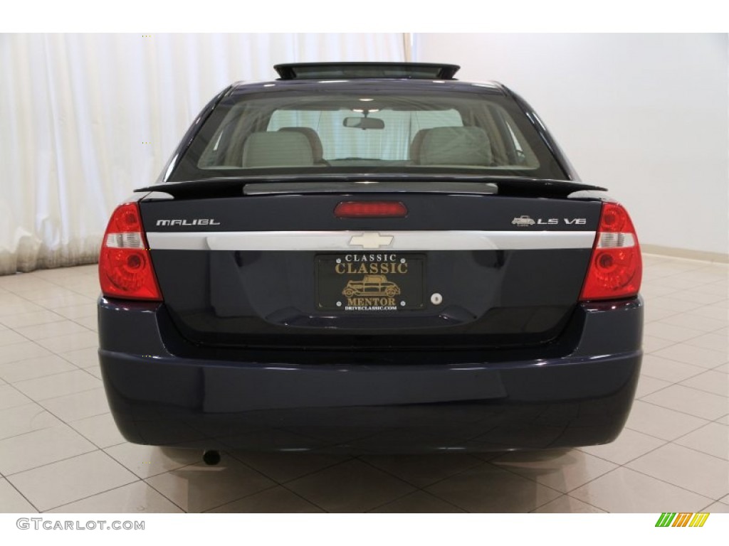 2004 Malibu LS V6 Sedan - Navy Blue Metallic / Neutral photo #12