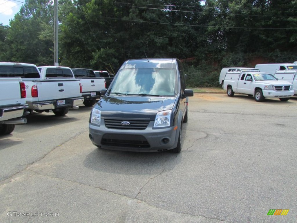 2010 Transit Connect XL Cargo Van - Panther Black Metallic / Dark Gray photo #1