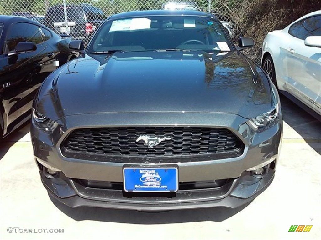 2016 Mustang V6 Coupe - Guard Metallic / Ebony photo #5