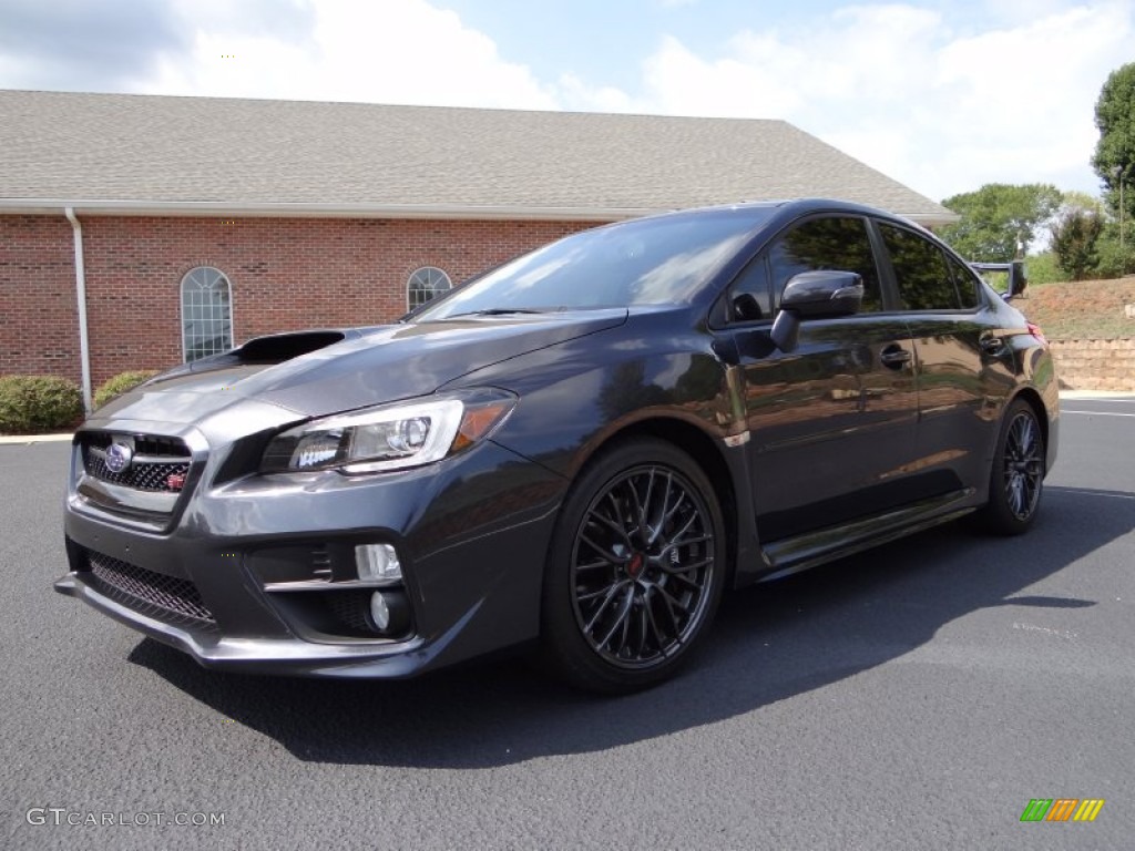 Dark Gray Metallic 2015 Subaru WRX STI Limited Exterior Photo #106680986