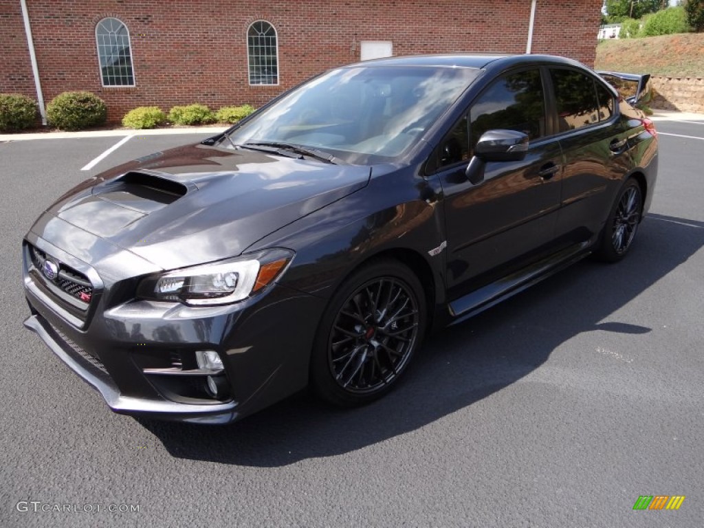Dark Gray Metallic 2015 Subaru WRX STI Limited Exterior Photo #106680992