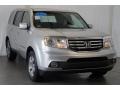 2014 Alabaster Silver Metallic Honda Pilot EX-L  photo #2