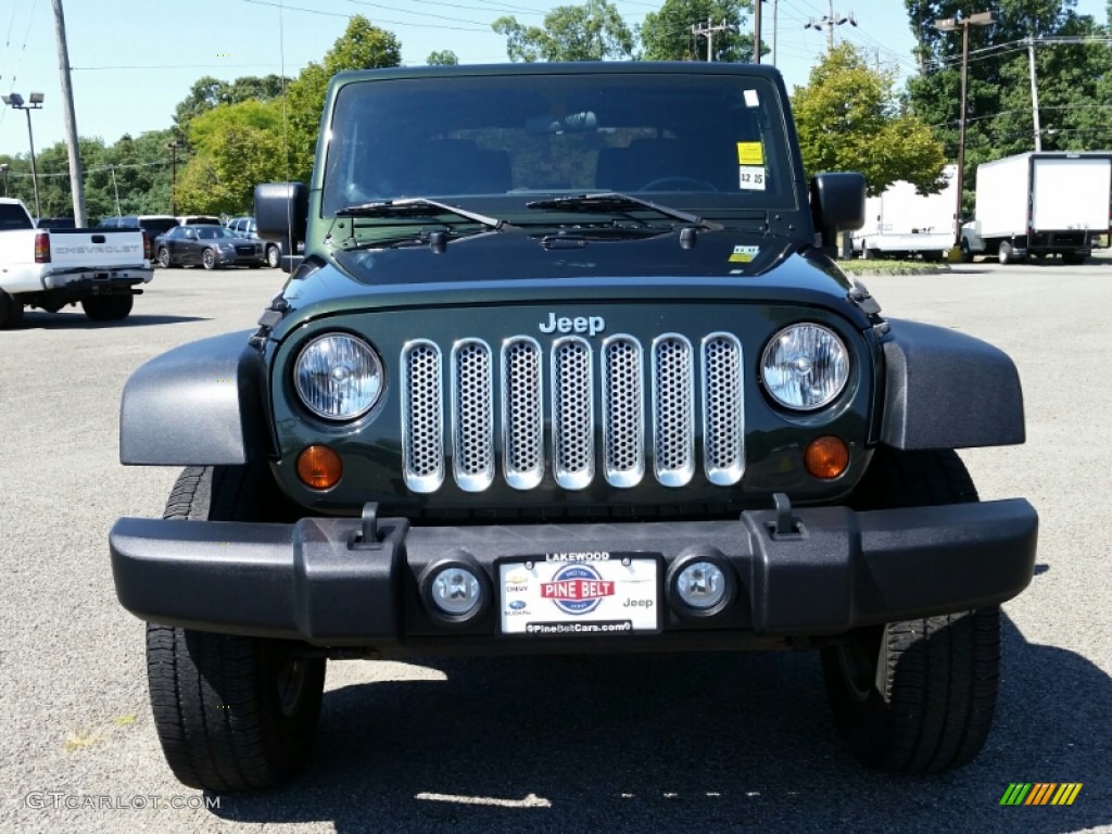 2011 Wrangler Sport 4x4 - Natural Green Pearl / Black photo #2