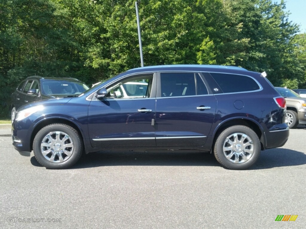 Dark Sapphire Blue Metallic 2016 Buick Enclave Leather AWD Exterior Photo #106685255