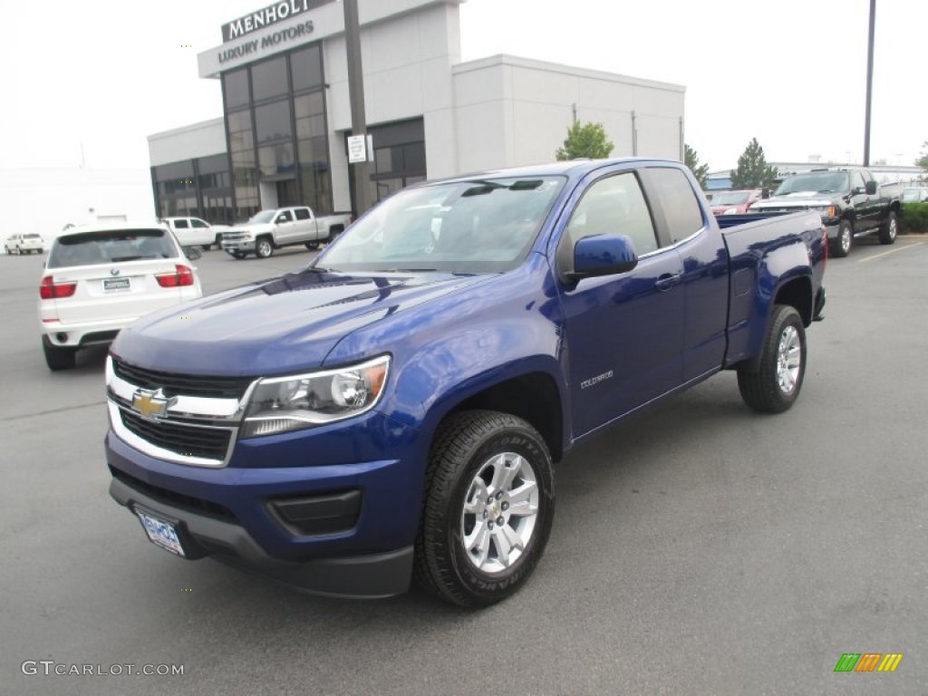 2016 Colorado LT Extended Cab 4x4 - Laser Blue / Jet Black photo #2