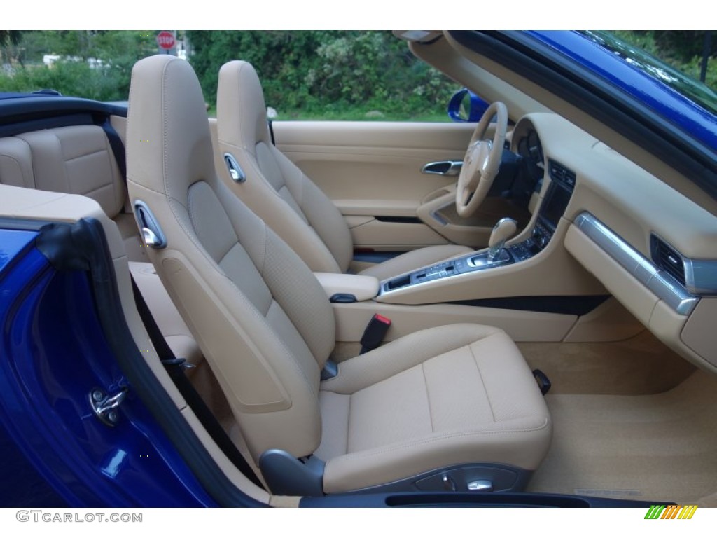 Luxor Beige Interior 2013 Porsche 911 Carrera Cabriolet Photo #106689656