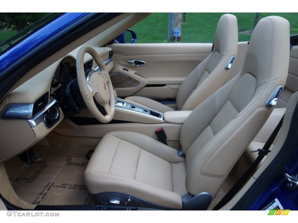 Luxor Beige Interior 2013 Porsche 911 Carrera Cabriolet Photo #106689685