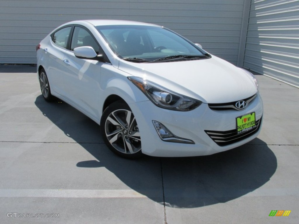 2016 Elantra Limited - White / Black photo #2