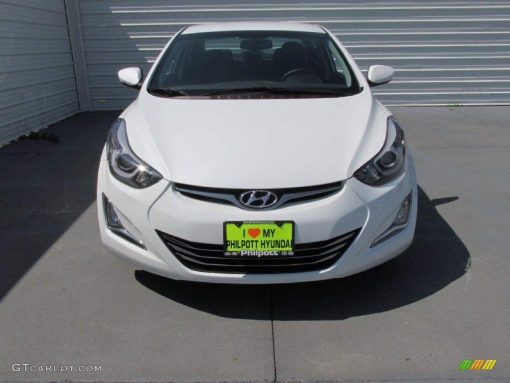2016 Elantra Limited - White / Black photo #8