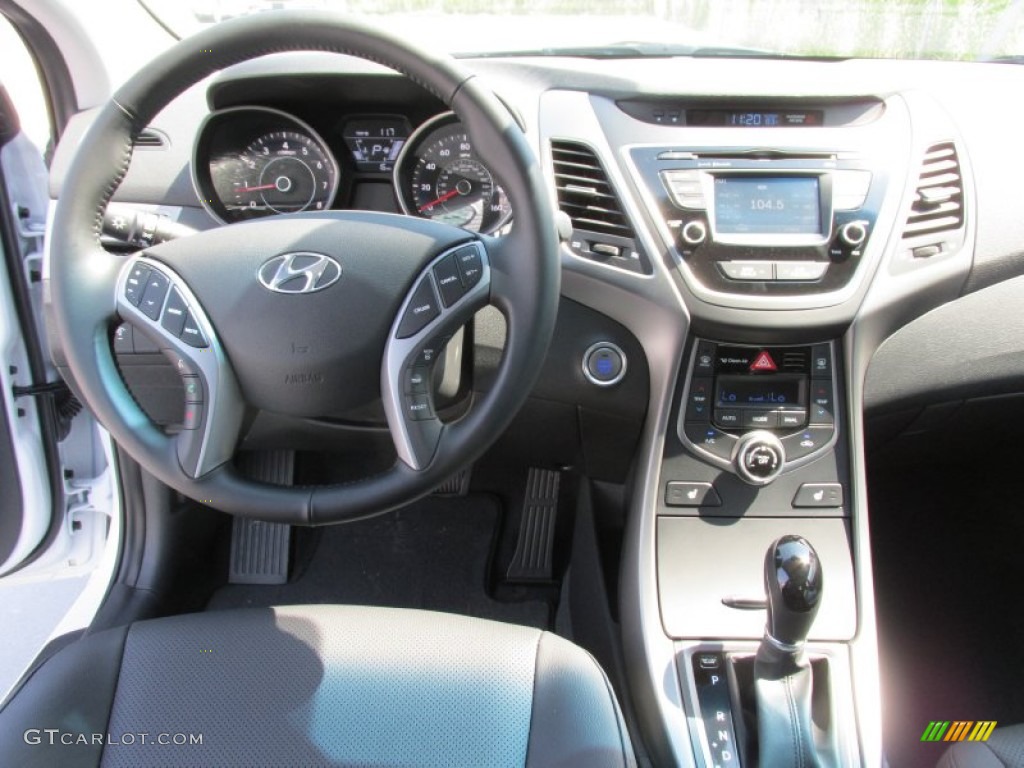2016 Elantra Limited - White / Black photo #25