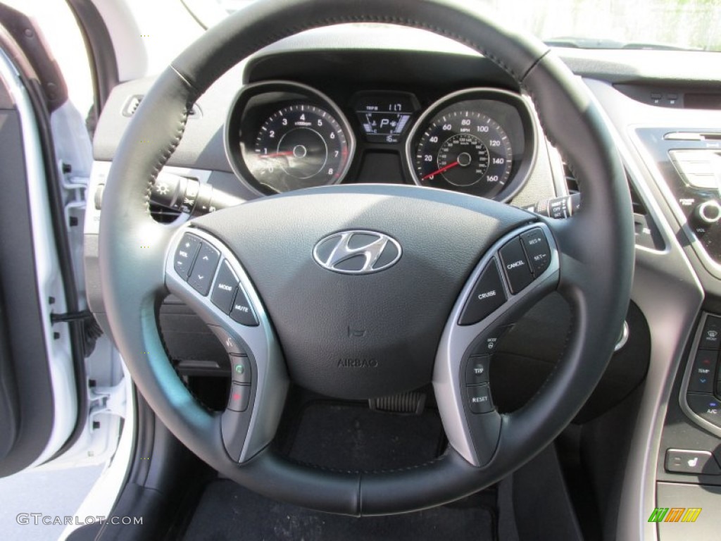 2016 Elantra Limited - White / Black photo #31