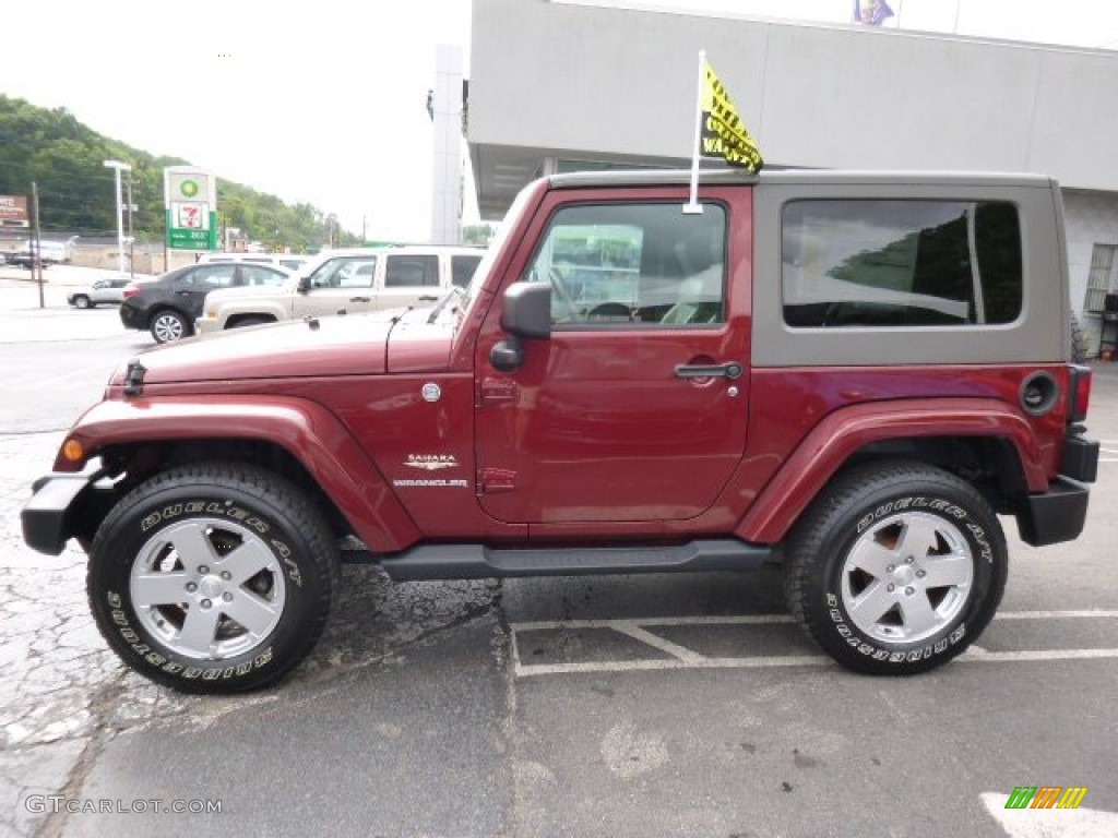 2010 Wrangler Sahara 4x4 - Red Rock Crystal Pearl / Dark Khaki/Medium Khaki photo #2