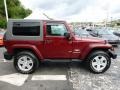 2010 Red Rock Crystal Pearl Jeep Wrangler Sahara 4x4  photo #7