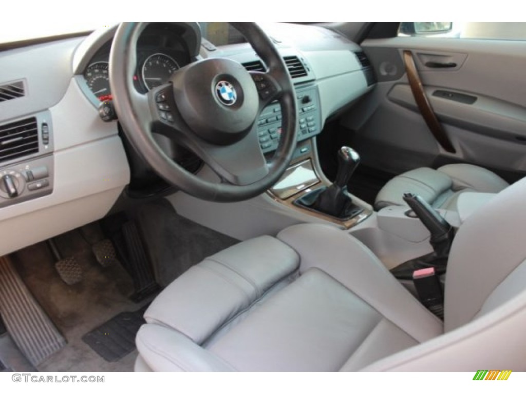 Grey Interior 2004 BMW X3 3.0i Photo #106695052