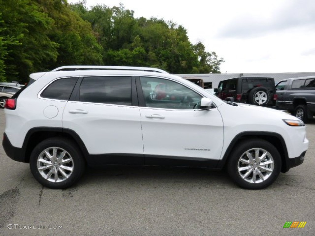 2016 Cherokee Limited 4x4 - Bright White / Black/Light Frost Beige photo #6