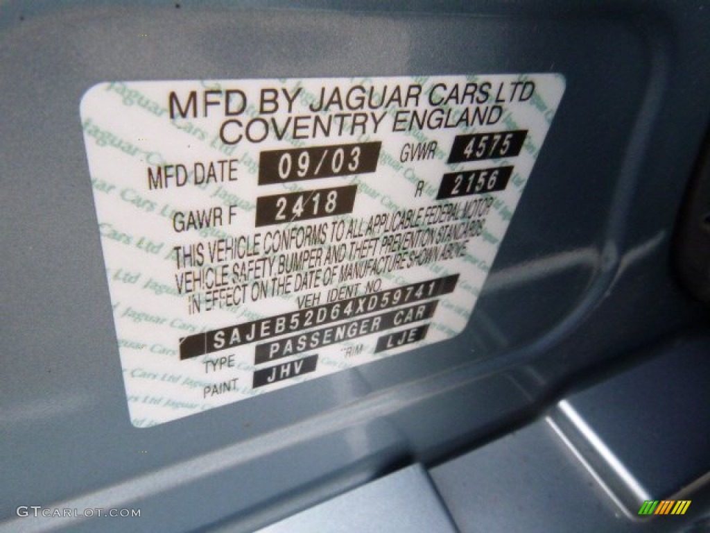 2004 X-Type 2.5 - Pacific Blue Metallic / Stone photo #14