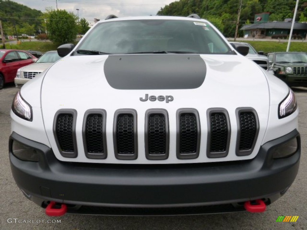 Bright White 2016 Jeep Cherokee Trailhawk 4x4 Exterior Photo #106698688
