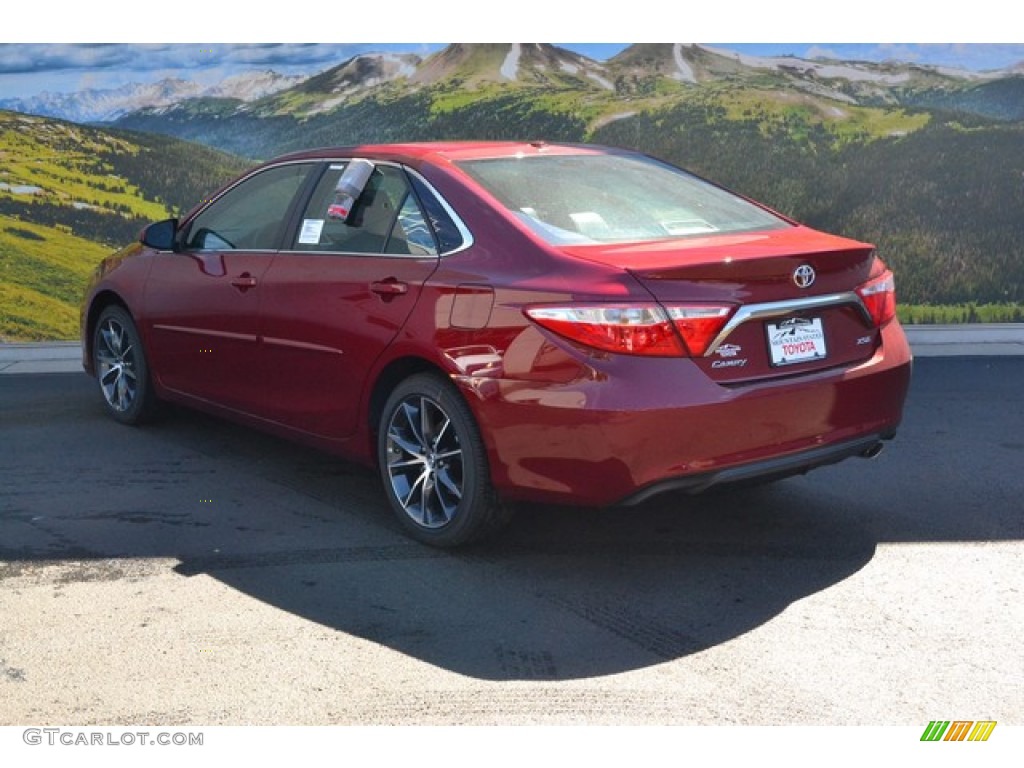 2016 Camry XSE - Ruby Flare Pearl / Black photo #3