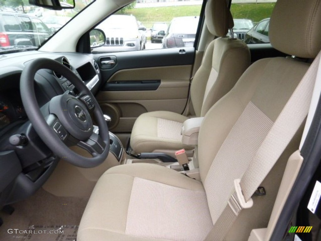 Light Pebble Beige/Dark Slate Gray Interior 2016 Jeep Compass Sport 4x4 Photo #106700323