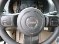 Light Pebble Beige/Dark Slate Gray 2016 Jeep Compass Sport 4x4 Steering Wheel