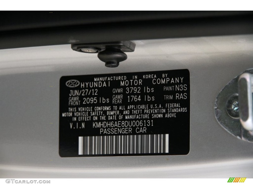 2013 Elantra Coupe SE - Silver / Gray photo #14