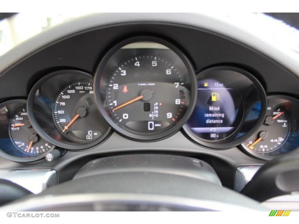 2016 Porsche 911 Carrera 4 Cabriolet Black Edition Gauges Photo #106700809