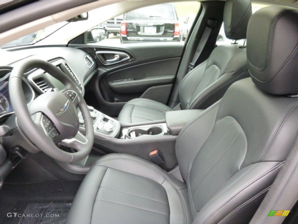Black Interior 2016 Chrysler 200 C AWD Photo #106704550
