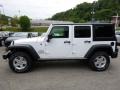 2015 Bright White Jeep Wrangler Unlimited Sport 4x4  photo #2