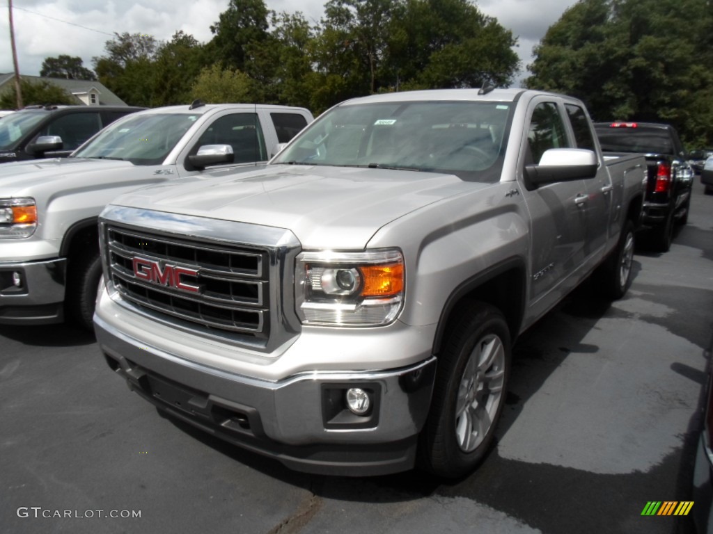 Quicksilver Metallic 2015 GMC Sierra 1500 SLE Double Cab 4x4 Exterior Photo #106706008