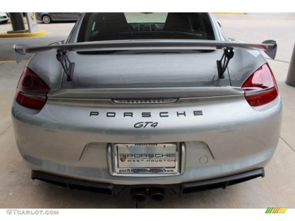 2016 Cayman GT4 - Rhodium Silver Metallic / Black photo #8